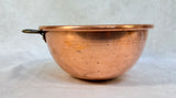Vintage Copper Rolled Edge Mixing Bowl