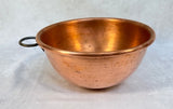 Vintage Copper Rolled Edge Mixing Bowl