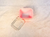 Set of Five Pyrex 501 Refrigerator Dishes with 2 Lids