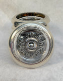 Sterling by Laben Silver and Glass Coasters - Set of 6
