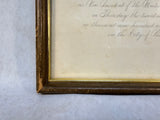 Framed Jimmy Carter Inauguration Invitation