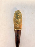 Nickel Bronze and Rosewood Siam Thailand Buddha Flatware - 17 pieces