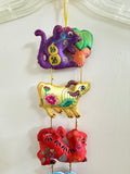 Chinese Zodiac Animals Wall Hanging - 5 Feet Long