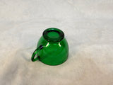 Vintage Anchor Hocking Forest Green Punchbowl Set with 16 Cups