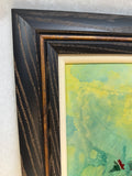 Framed Original Abstract Oil Painting