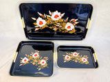 Toyo Japan Black Lacquer Serving Trays