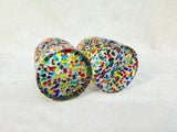 Pair of Mexican Confetti Glass Tumblers