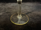 Vintage Tiffin Gold-Rimmed Optic Goblets - Set of 6