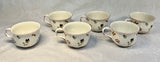 Villeroy & Boch Petit Fleur - Set of 6 Cups and 7 Saucers