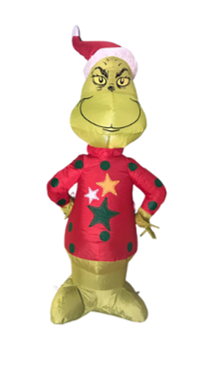 4 ft. LED Christmas Grinch Inflatable - Like New!