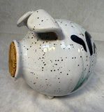 Corky the Pig Stoneware Piggy Bank