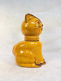 Large Butterscotch Cat Cookie Jar