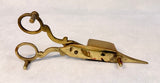 Vintage Brass Candle Wick Trimmer Snuffer Scissors