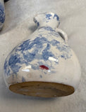 Bybee Blue and White Spongeware Pottery Set