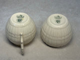 Three Beleek Pieces - Sugar and Creamer and Vase