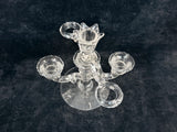 Vintage Cambridge Glass Three Candle Candelabra with 10 Inch Vase Arm