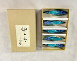 Japanese Kingfisher Chopstick Rests - Set of 5