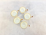 Aynsley Golden Crocus Bone China Tes Set for 5