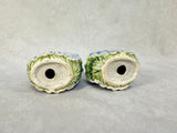 Ominibus OCI Fitz & Floyd Blue Pansy Salt & Pepper Shakers