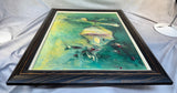 Framed Original Abstract Oil Painting