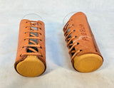 Mexican Leather-Wrapped Shot Glasses - Set of 2