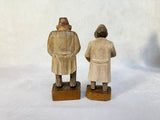 Hand-Carved Wooden Doctor Figures - Set of 8