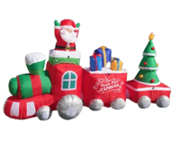 11.5 ft. LED Christmas North Pole Express Train Scene Inflatable by Gemmy - Like New!