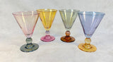 Set of 4 Colorful Goblets