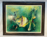 Framed Original Abstract Oil Painting