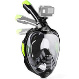 ZIPoute Full Face Snorkel Mask, Adult S/M - Brand New!