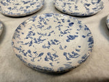 Bybee Blue and White Spongeware Pottery Set