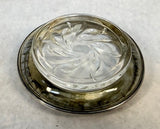 Vintage Amston Sterling Silver and Glass Coasters - Set of 4