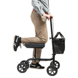 Equate Mobility Folding Knee Walker with Storage Bag - Brand New!