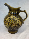 McCoy 7516 Green Turkey Pitcher and Washbowl Set