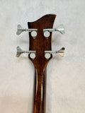 Custom Made Mini Hollow Body Bass Guitar - Left-Handed