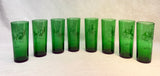 Nostalgic Anchor Hocking Green Glass Tumblers