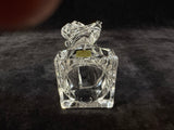 German Lead Crystal Lute-Playing Angel Figurine