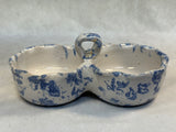 Bybee Blue and White Spongeware Pottery Set