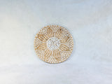 Set of 3 Hand-Woven Sisal Shallow Baskets