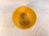 Vintage Watt Yellow Oven Ware Pottery Pink and Brown Striped Bowl