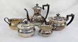 British Sheffield 5 Piece Silver Plate Tea and Coffee Set