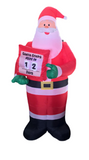 9 ft. LED Giant-Sized Santa Countdown to Christmas Inflatable by Gemmy - Like New!