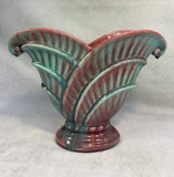 Art Deco California Double Leaf Vase