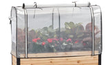 Earth Elevated Cedar Planter 48" x 18" Greenhouse Cover - Brand New!