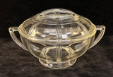 Glasbake Queen Anne Lidded Serving Bowl