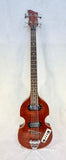 Custom Made Mini Hollow Body Bass Guitar - Left-Handed