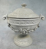Vintage Imperial Porcelain Footed Compote Dish with Lid