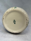 Beleek Basketweave Cookie Jar and Trinket Dish