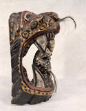 Jaguar Mask with Skull
