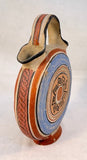 Hand-Painted Mexican Two-Spout Canteen